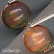 Collectors UNTREATED 3.03ct rainbow mixed patterned semi-black Opal