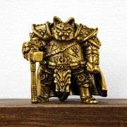 Solid Brass Warrior Cat Collectible