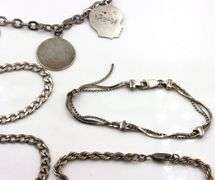 Group lot of 6 Vintage 925 sterling silver bracelets