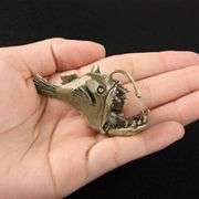 Solid Brass Lamp Fish