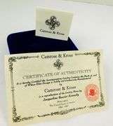 Camrose & Kross Jackie Kennedy Pearl Earrings & Box