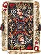 Queen of Hearts Beaded Mini Crossbody Bag