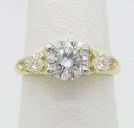 GIA Certified 1.35CTW Earth Mined Diamond Ring in 18k