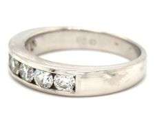 1ctw channel set diamond band in Platinum