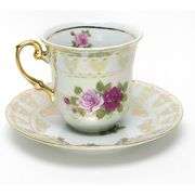 24K European Porcelain 17 Piece Tea and Coffee Set