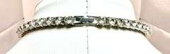 Sparkling White Gold Plated 60 Cttw CZ Tennis Necklace
