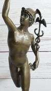 Roman Flying Mercury Bronze Figure