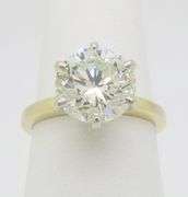 Classic 4+ Carat GIA Earth Mined Diamond Ring