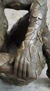 Man with Poker Outfit Bronze Sculpture