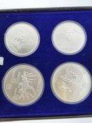 1976 Canadian Olympics Sterling Silver 4 Coin Set