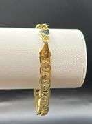 Dazzling 18 Gram 14 K Yellow Gold Plated Mariners Link Bracelet