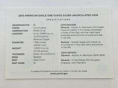 2015-W Burnished American Silver Eagle, OGP
