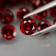 Jewelers special! 13.58ct set of 4mm pure Mozambique Garnets!