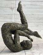 Yoga Exercise Bronze Sculpture
