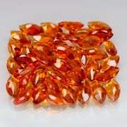 Rare 5.30ct top red amber Madeira Citrine set!
