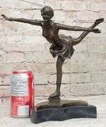 Olympic Sport Ice Skater Bronze Sculpture
