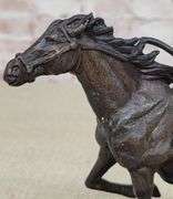 Cowboy on Horse Western Old West Bronze Sculpture