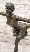 Olympic Sport Ice Skater Bronze Sculpture