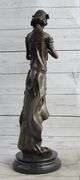 Female Flute Player Bronze Sculpture