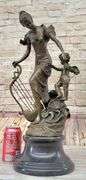 Fantasy Winged Fairy with Mythical Bronze Sculpture