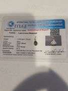 Certified Yellow Gold Blue Lab Diamond Pendant