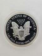 1995 Proof American Silver Eagle, OGP