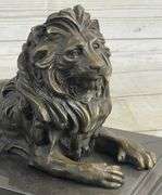 African Lion Wild Life Animal Edition Bronze Sculpture