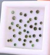 High fire! .67ct set of round brilliant cut Diamonds