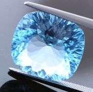 Full body flashing! 16.36ct Swiss blue Topaz from Brazil!