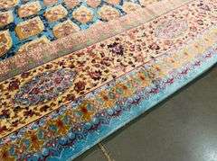 Fine Luxury Silk Rug 4.9x7.6