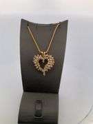 CERITIFIED 14K GOLD NECKLACE WITH DIAMOND PENDANT