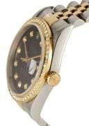 Rolex Datejust 16233, 36MM, Aftermarket Diamond Dial and Bezel Two Tone Watch