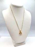 Beautiful Yellow Gold Plate 3.25 Ct Asscher Cut Simulated Diamond Pendant Necklace