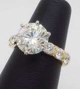 GIA Certified 4.02CTW Earth Mined Diamond Ring