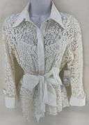 Elegant White Lace Women's Top