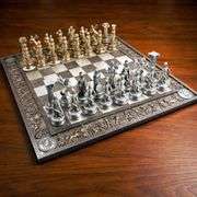 Hand-Painted Greek Mythology Chess Set