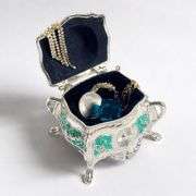 Metal Jewelry Trinket Box Keepsake