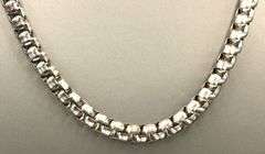 925 Sterling silver 7.3mm rounded box chain