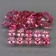 Exquisite 2.38ct set of rare pink Malaya Garnets
