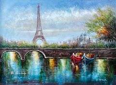 BEAUTIFUL BLACK AND WHITE PARIS ON CANVAS