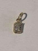 Certified Yellow Gold Lab Diamond Pendant