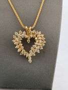 CERITIFIED 14K GOLD NECKLACE WITH DIAMOND PENDANT