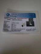 Yellow gold pendent with blue lab diamond