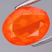 Vivid! 1.26ct top red orange Mexican Fire Opal!