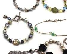 Group lot of Vintage 925 sterling silver bracelets