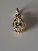 Certified Yellow Gold Lab Diamond Pendant