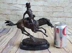 Arizona Cowboy Horse Bronze Sculpture