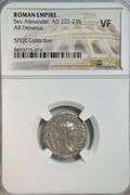 Roman Silver Denarius of Emperor Severus Alexander, 222-235 AD. NGC VF