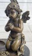 Praying Baby Angel Bronze Sculpture