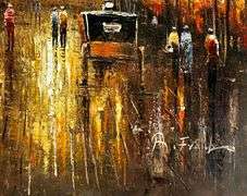 BEAUTIFUL PARIS PAINTING ON CANVAS